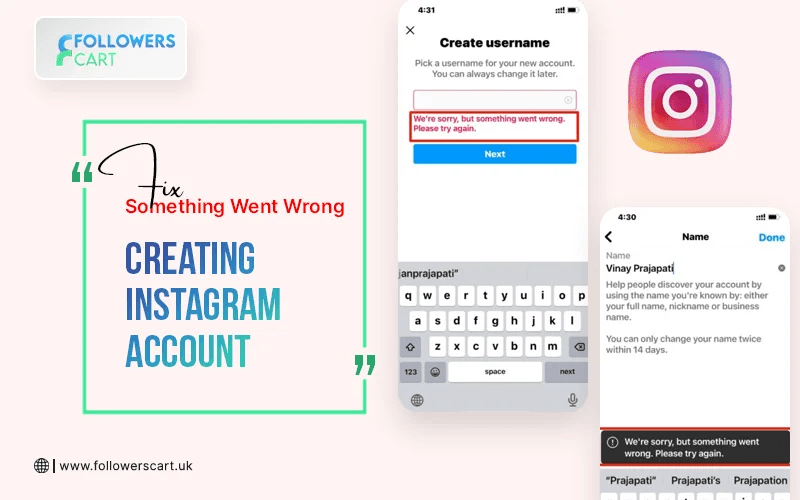 Fix Instagram “Something Went Wrong Creating Account”